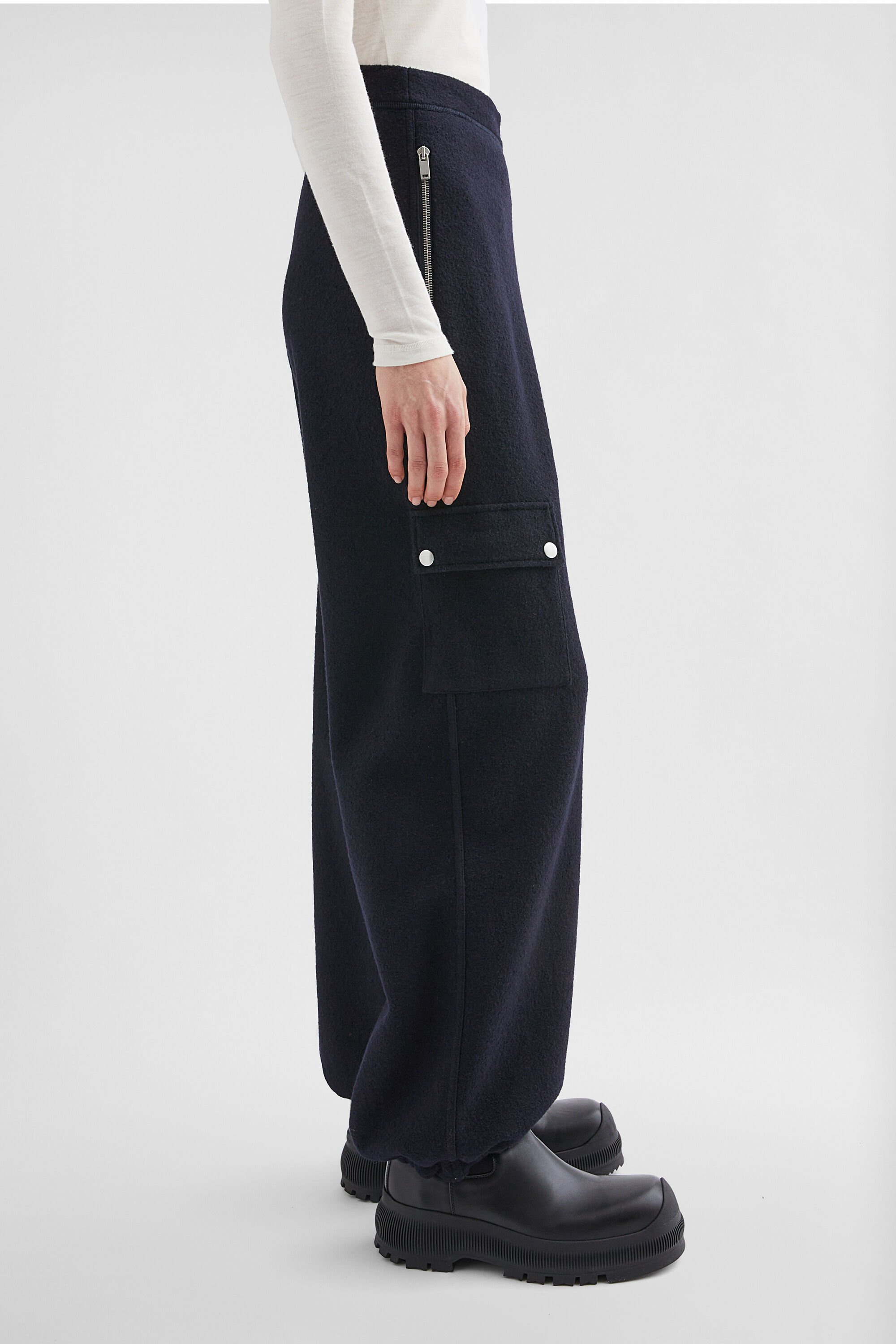 Felt Wool Sweatpants - 6