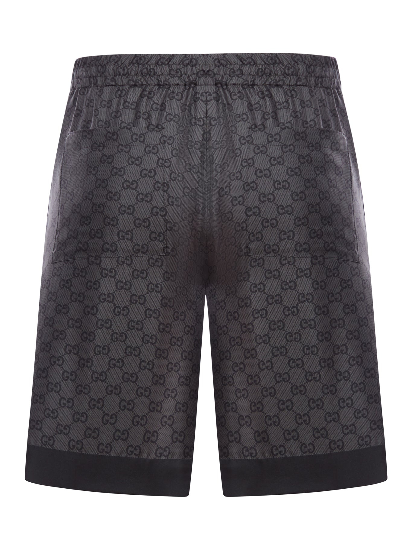PRINTED SILK TWILL SHORTS - 2