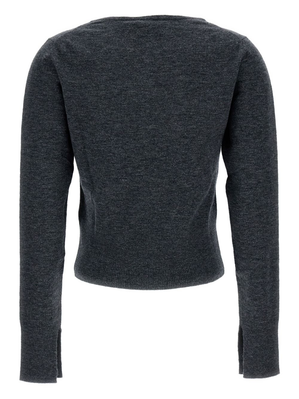 V-neck embellished sweater - 2