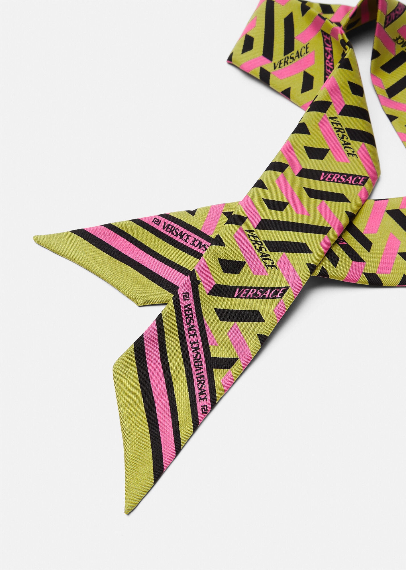 La Greca Silk Scarf Tie - 2