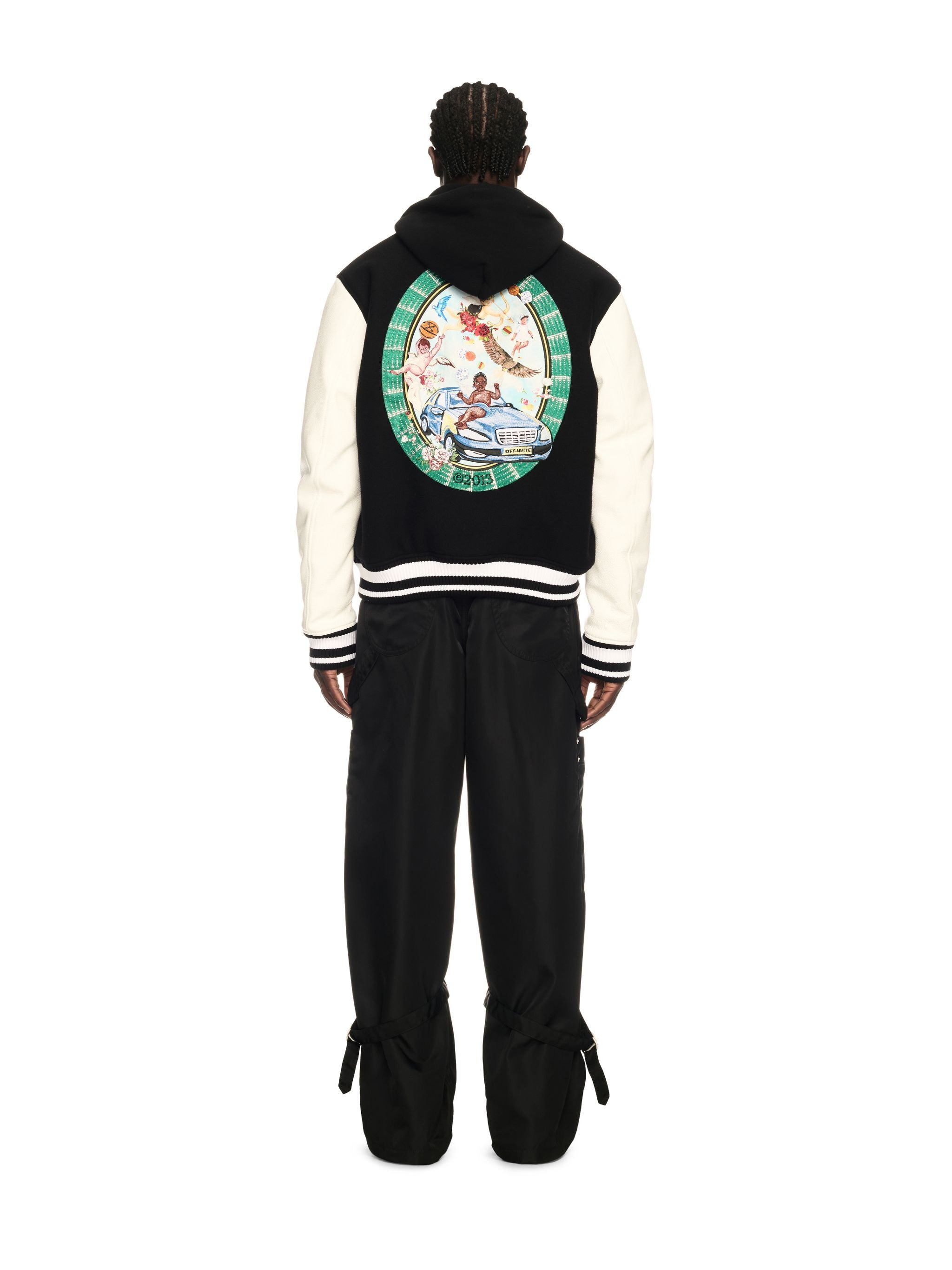 Fresco Leather/wool Varsity Jacket - 4