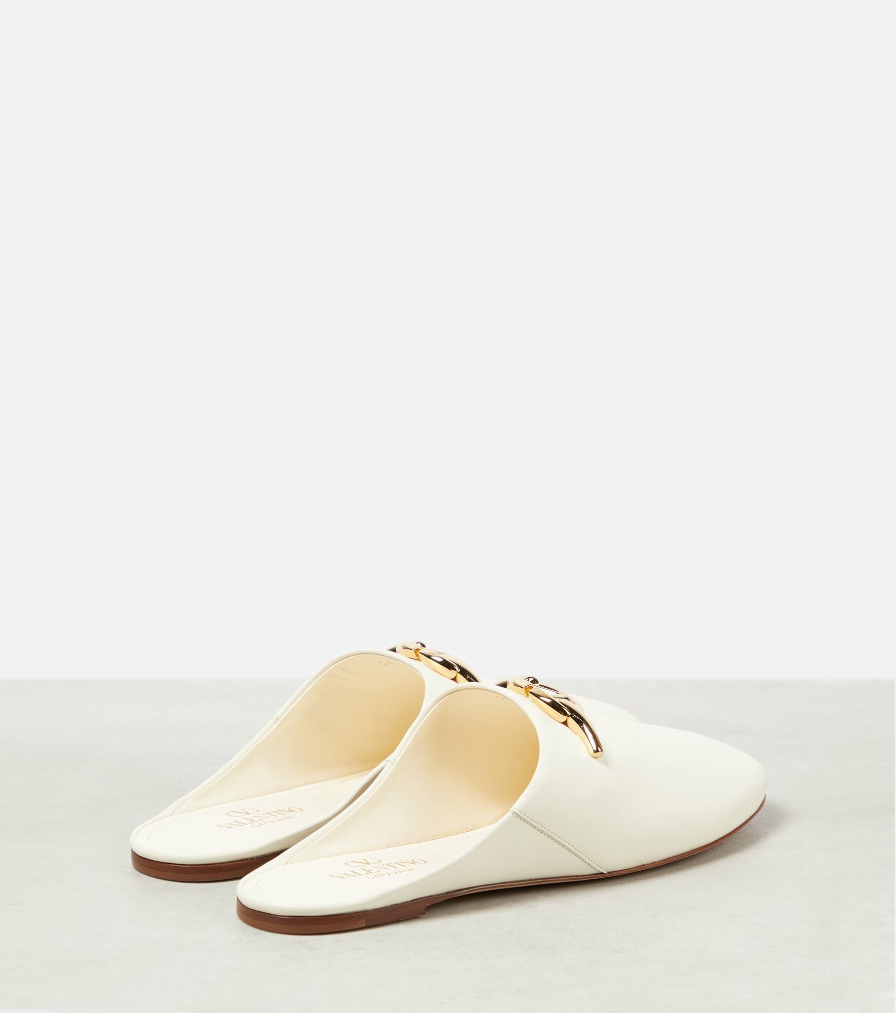 VLogo Gate leather mules - 3