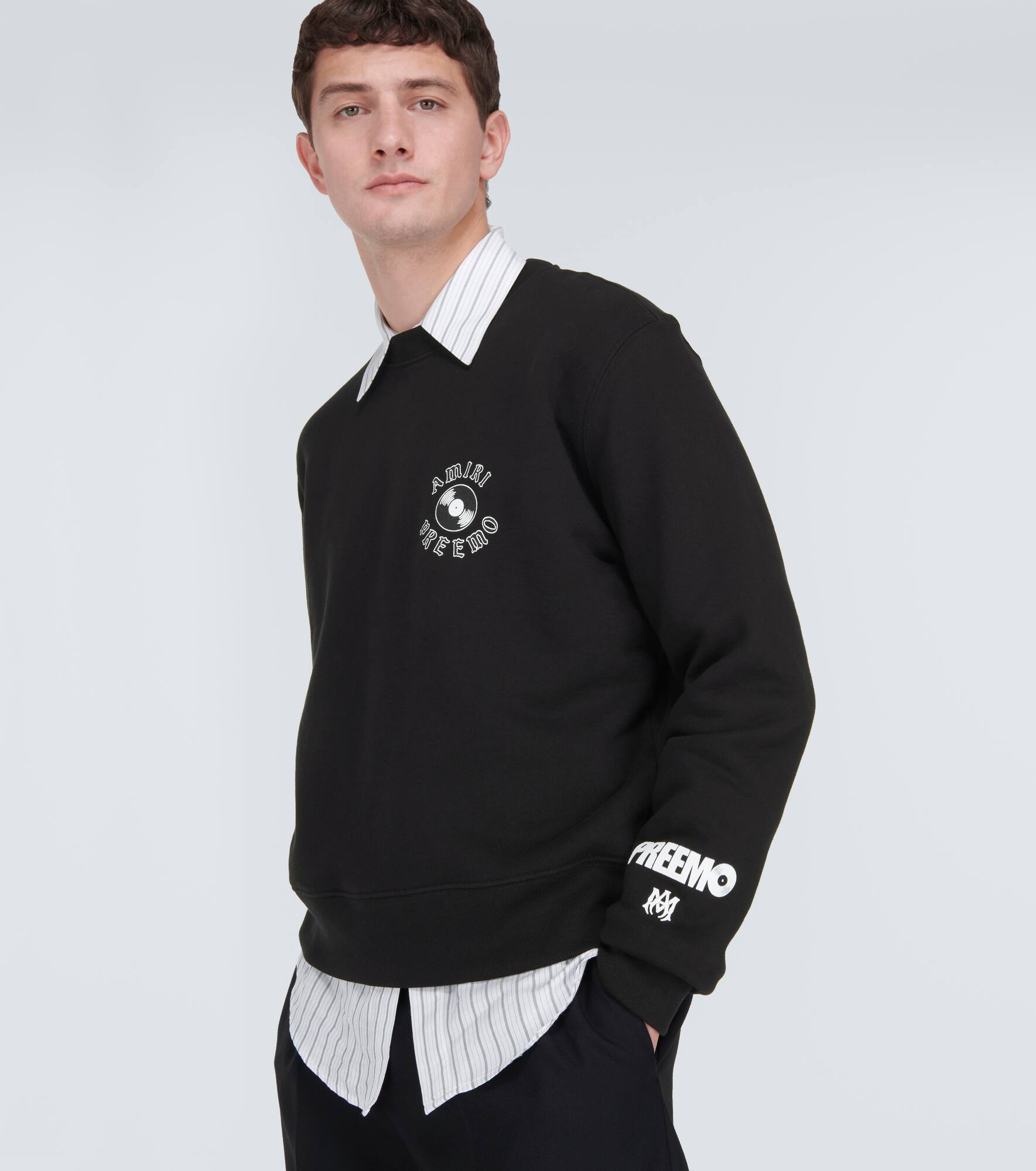 Printed cotton jersey sweatshirt - 5