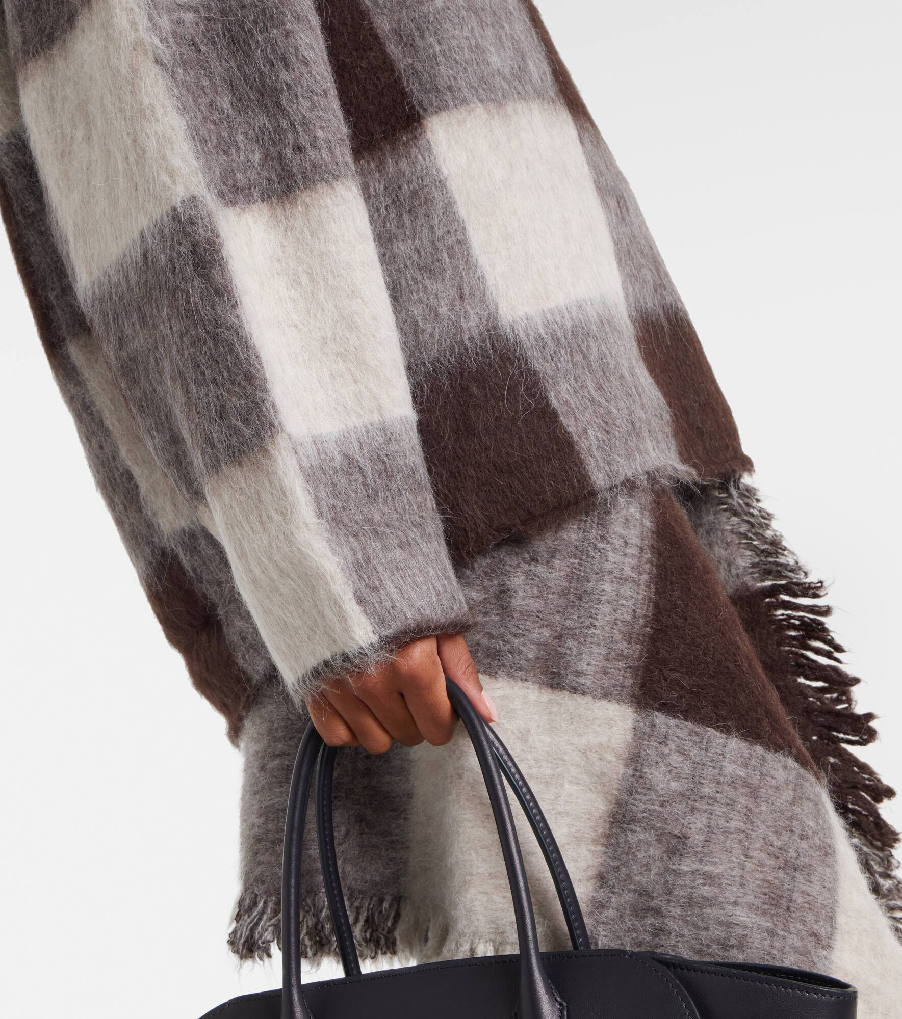 Kai checked alpaca-blend turtleneck sweater - 5
