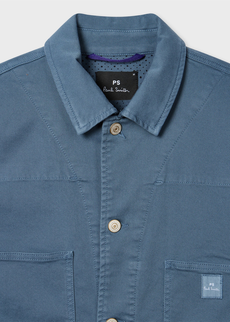 Paul Smith Mid Blue Stretch Cotton-Twill Chore Jacket outlook