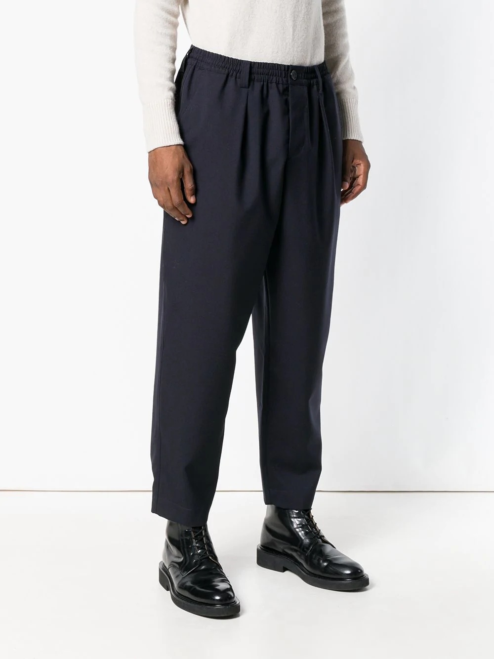 loose fit darted trousers - 3