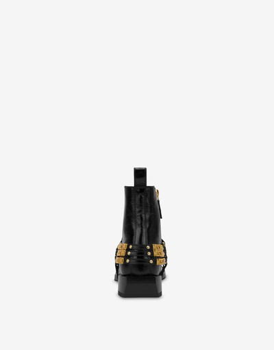 Moschino MINI LETTERING TEXAN BOOTS outlook