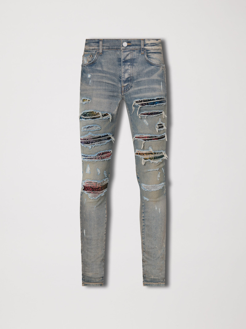RAINBOW PAISLEY THRASHER JEAN 1