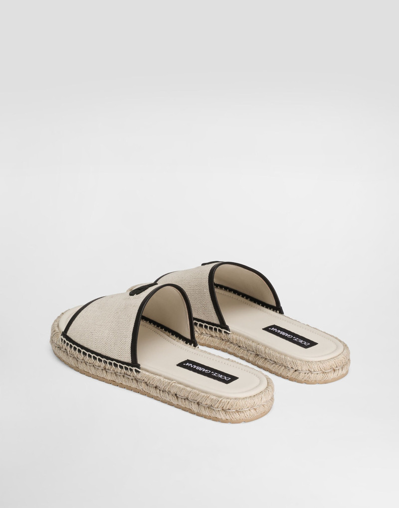 Dolce & Gabbana Salt&pepper fabric espadrille sandal outlook