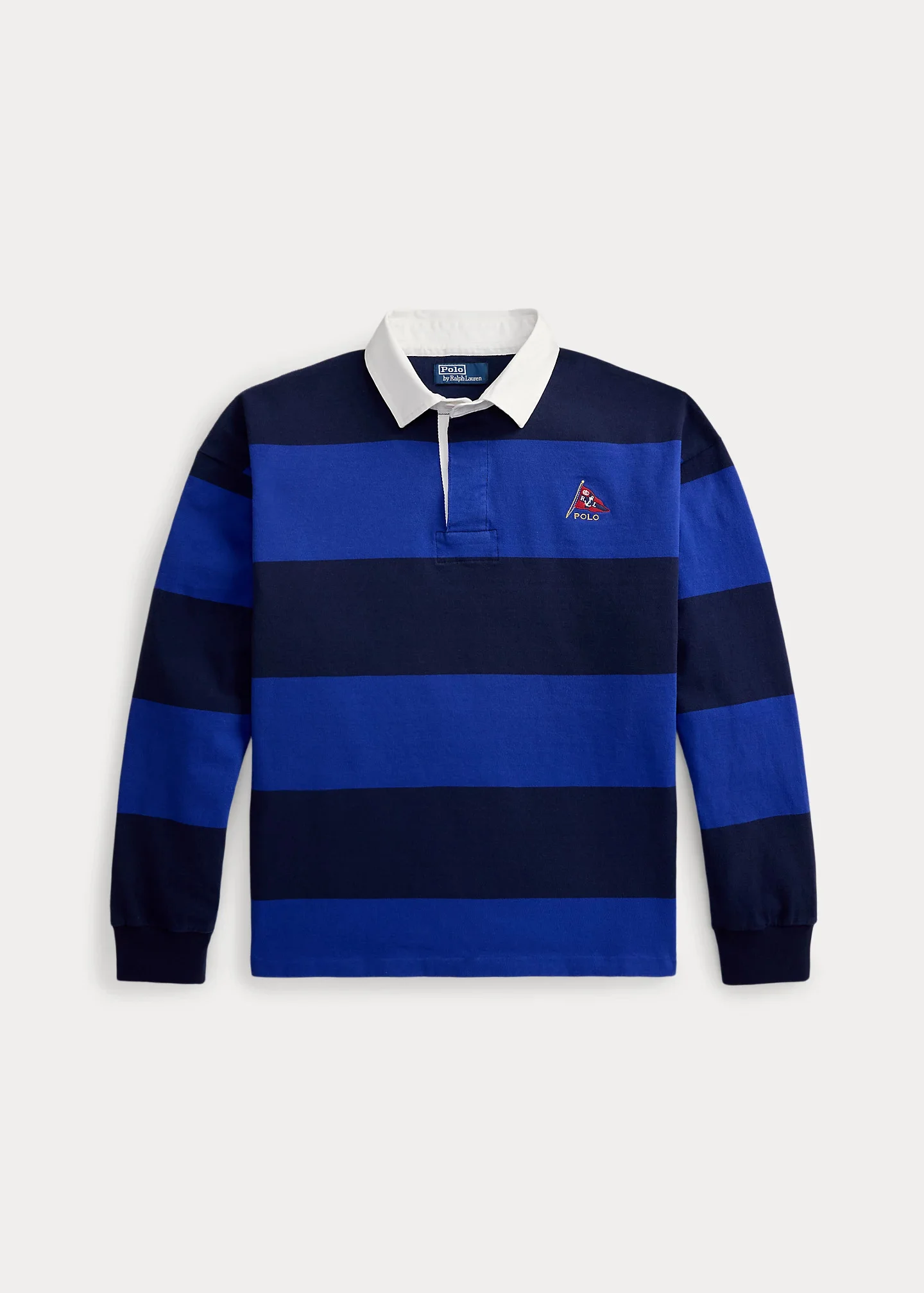Big Fit Striped Jersey Rugby Shirt - 1
