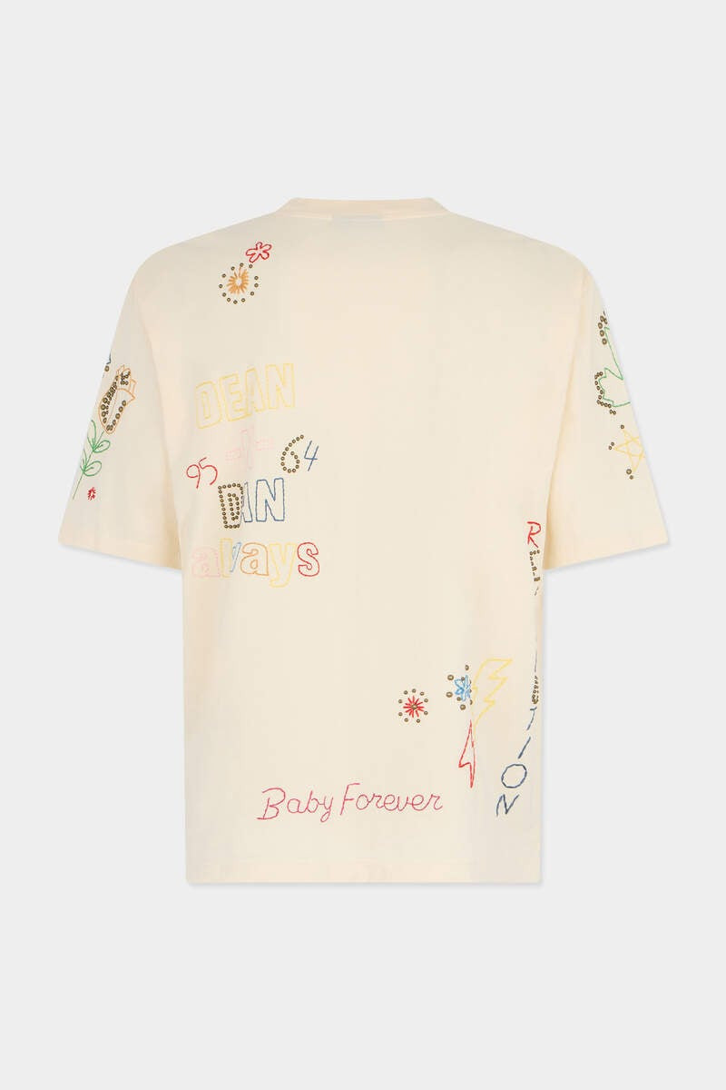 DSQUARED2 HANDMADE SCRIBBLES LOOSE FIT T-SHIRT outlook