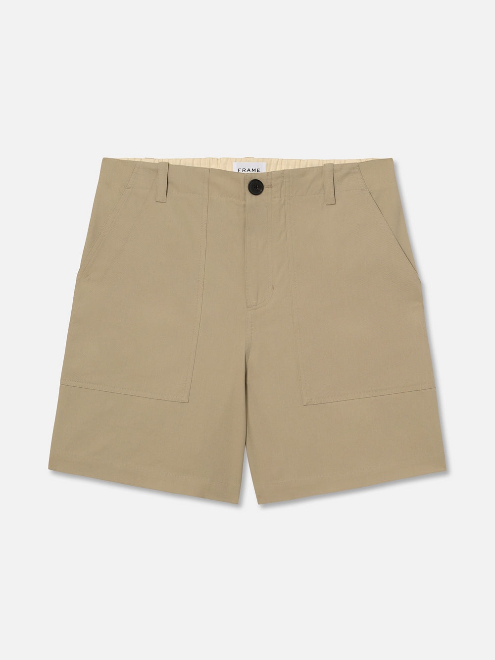 Patch Traveler Short in Dark Beige - 1