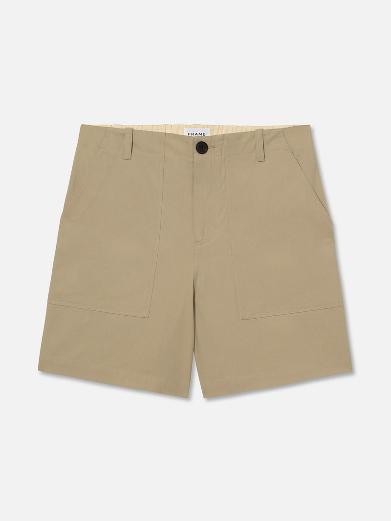 Patch Traveler Short in Dark Beige 1