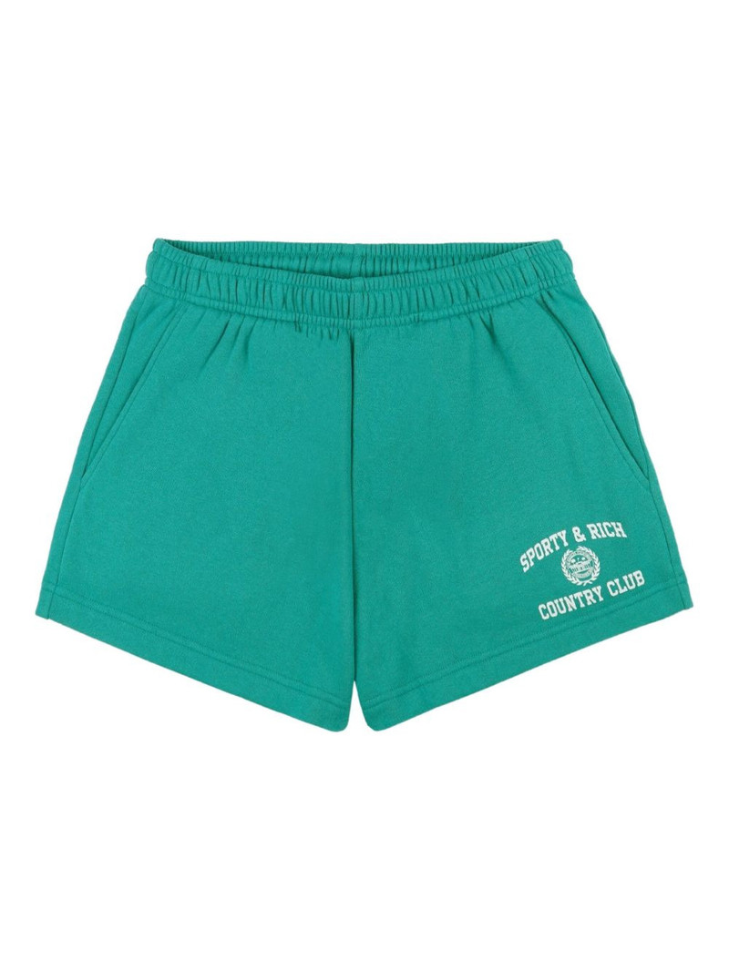 Varsity logo-print elasticed-waistband shorts 1