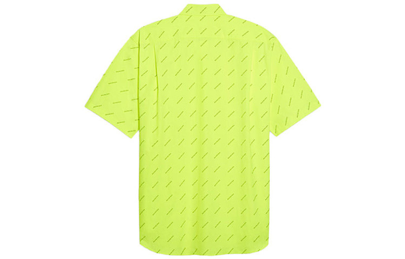 BALENCIAGA Balenciaga All Over Logo Shirt 'Neon Yellow' 534332TILX67110 outlook