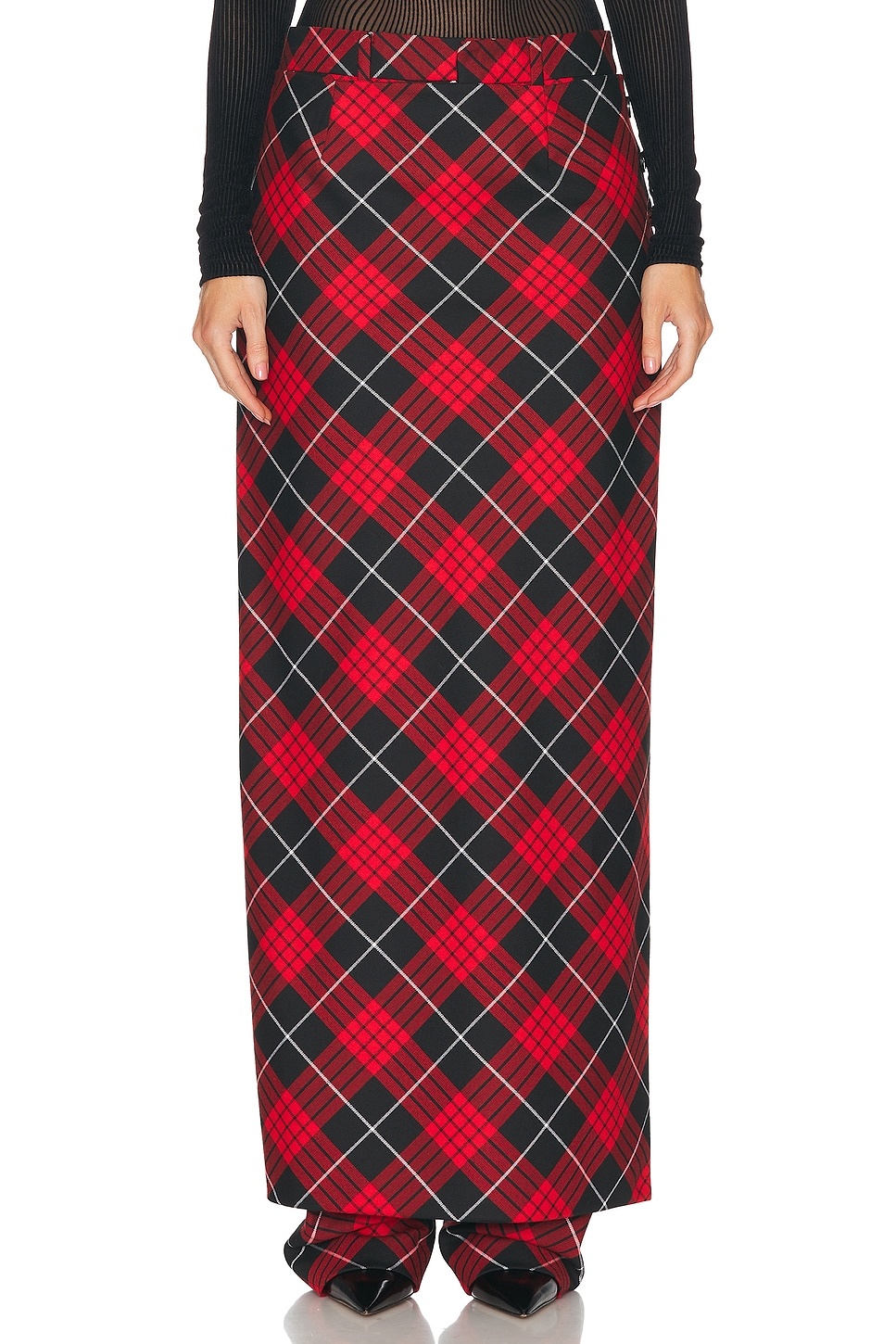 Tartan Pant Skirt - 1