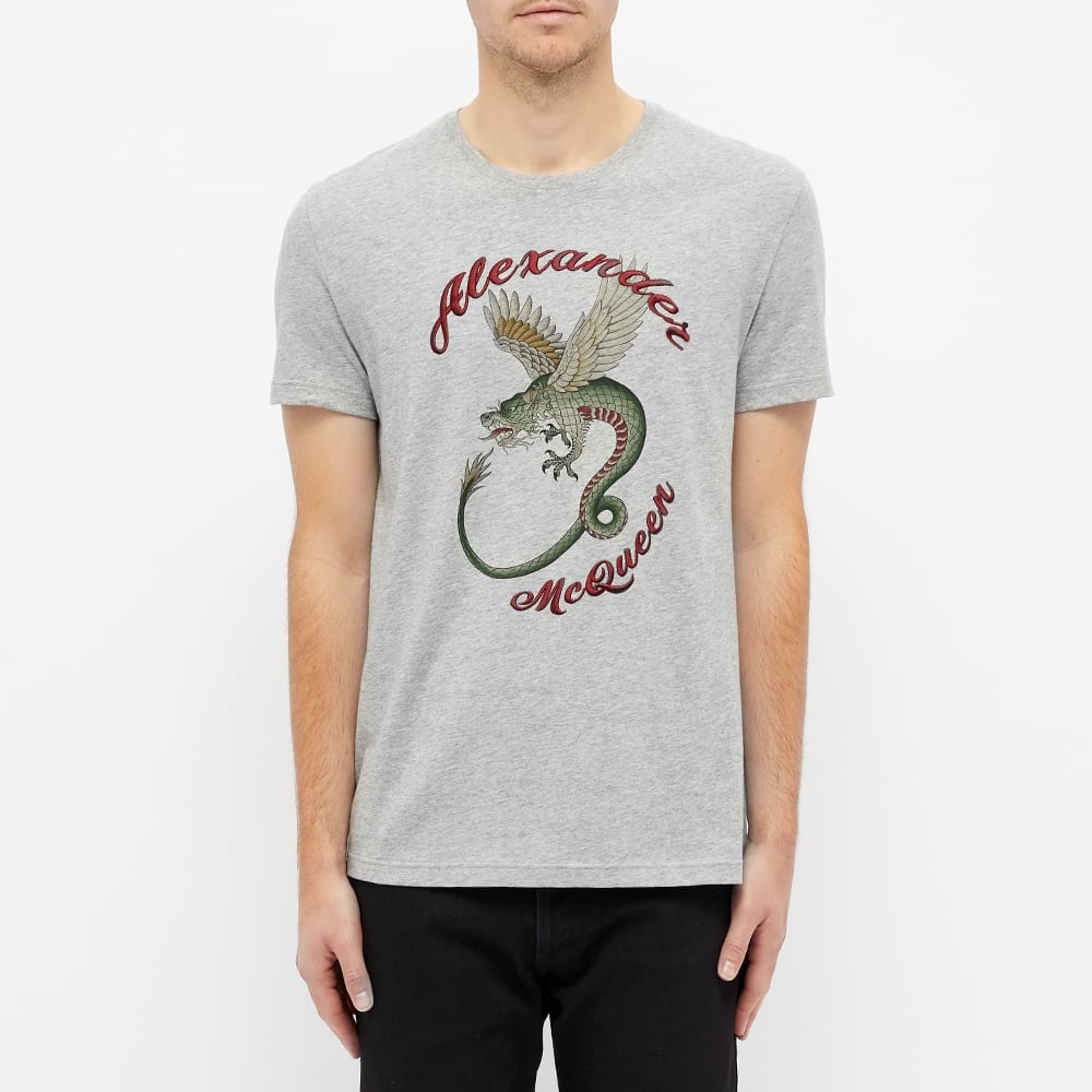 Alexander McQueen Embroidered Dragon Tee - 3