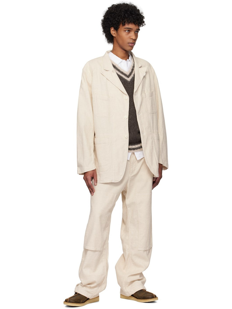 Engineered Garments Off-White Painter Trousers outlook
