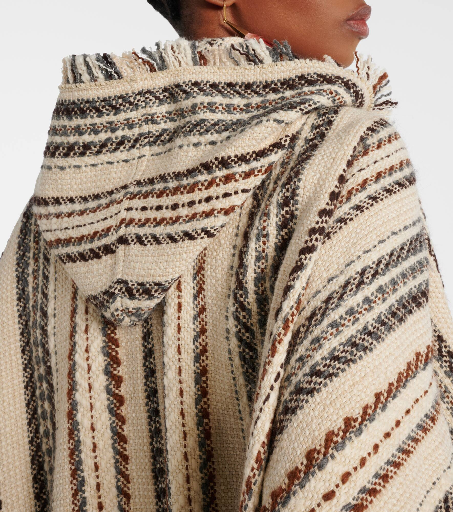 Iseline striped poncho - 6