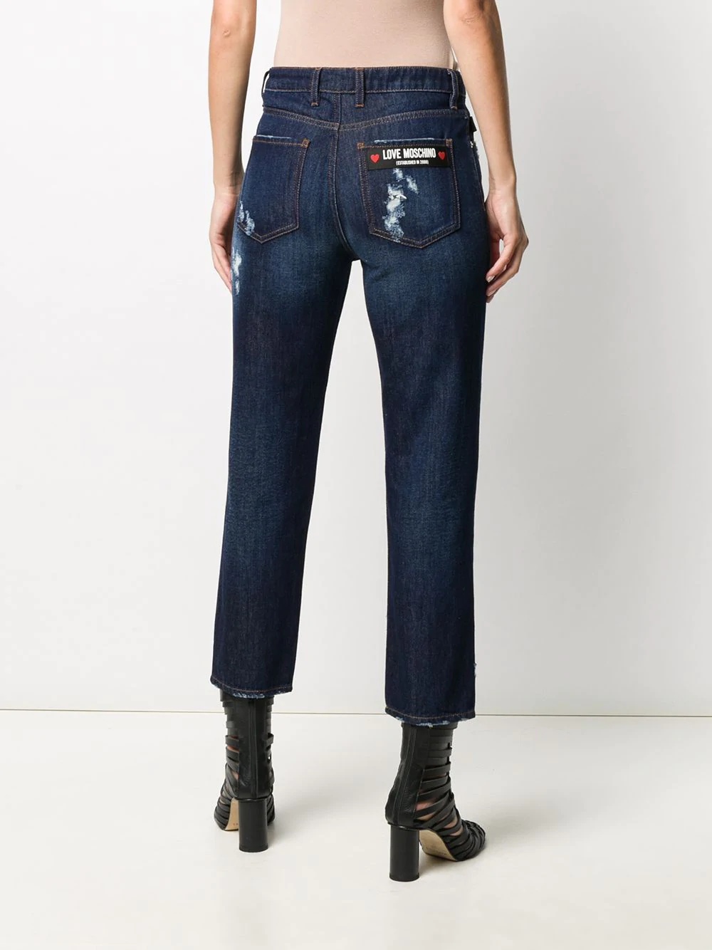 mid-rise cropped jeans - 4