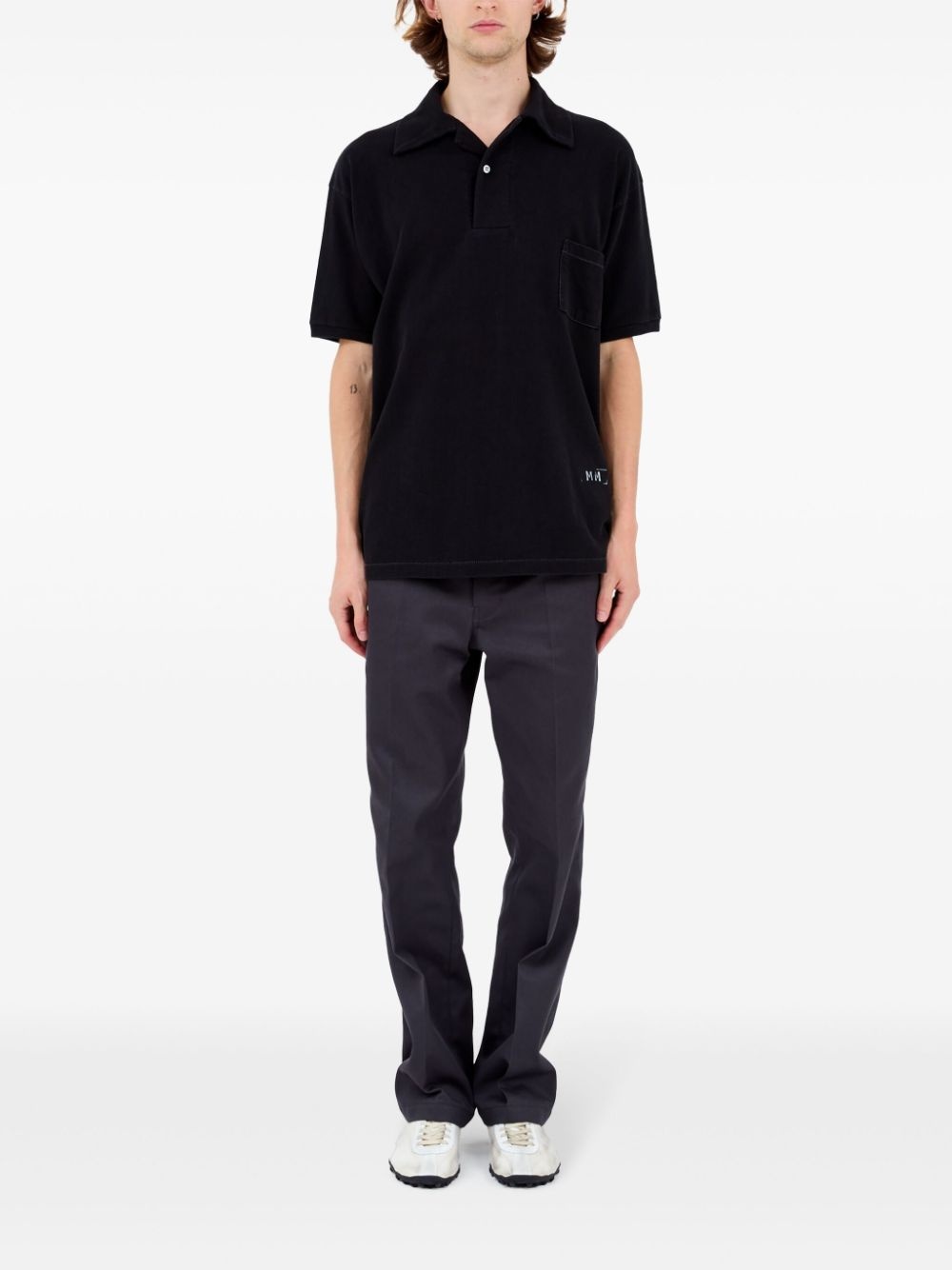 logo-print polo shirt - 2
