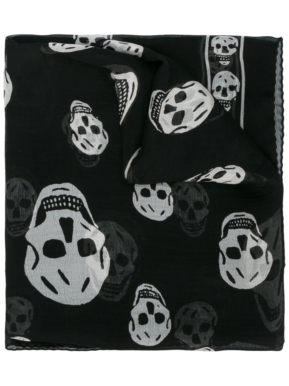 skull print scarf - 1