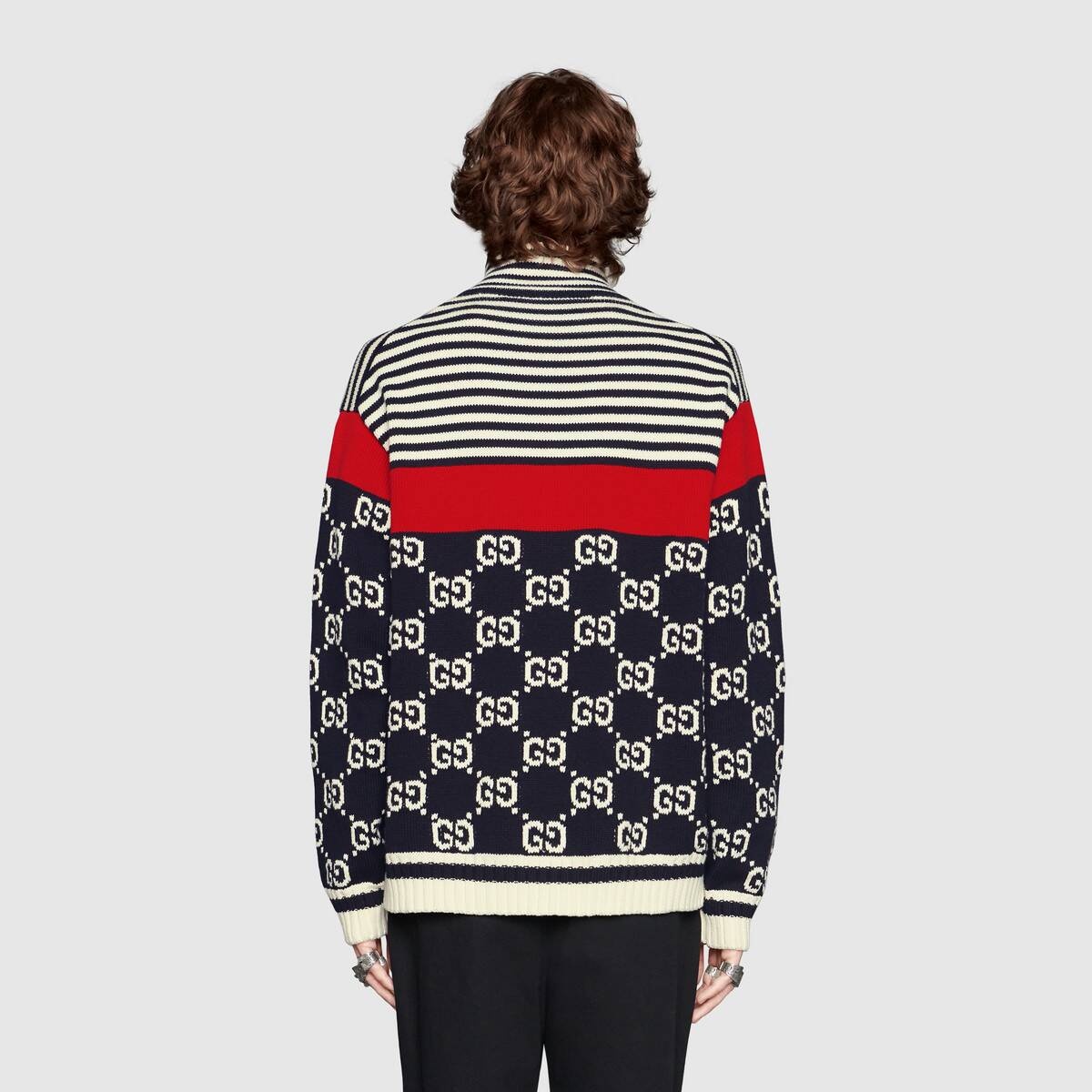 Cotton GG striped jacket  - 4