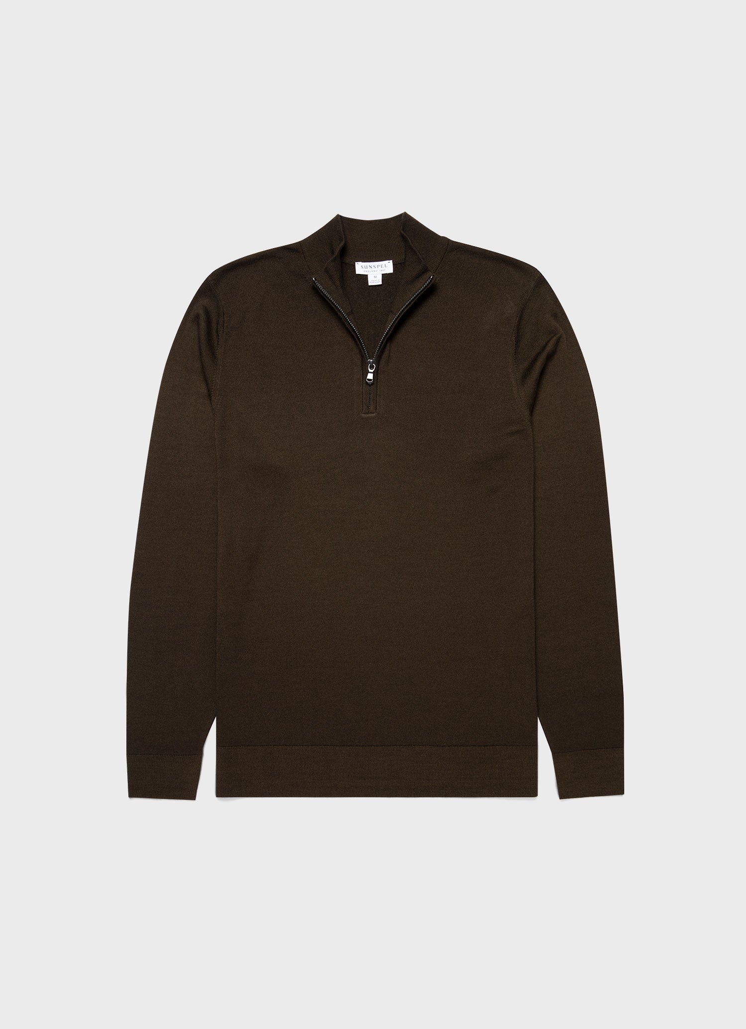 Fine Merino Wool Zip Neck - 1