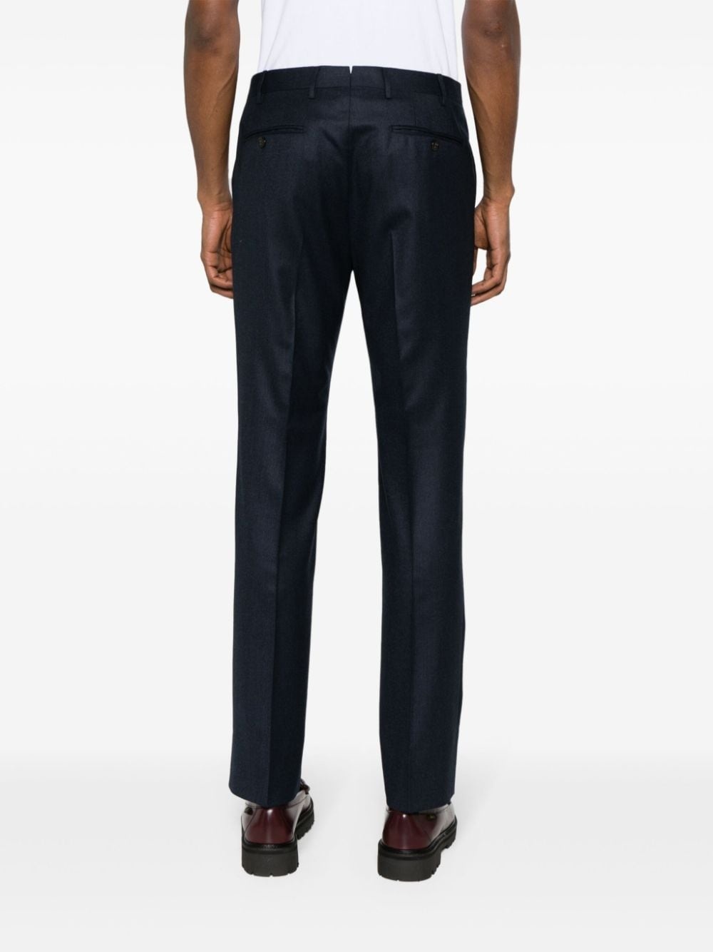 mini-check tailored trousers - 4