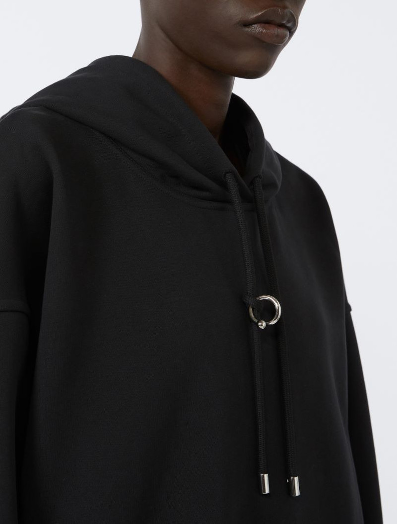 Lined hoodie - black 5