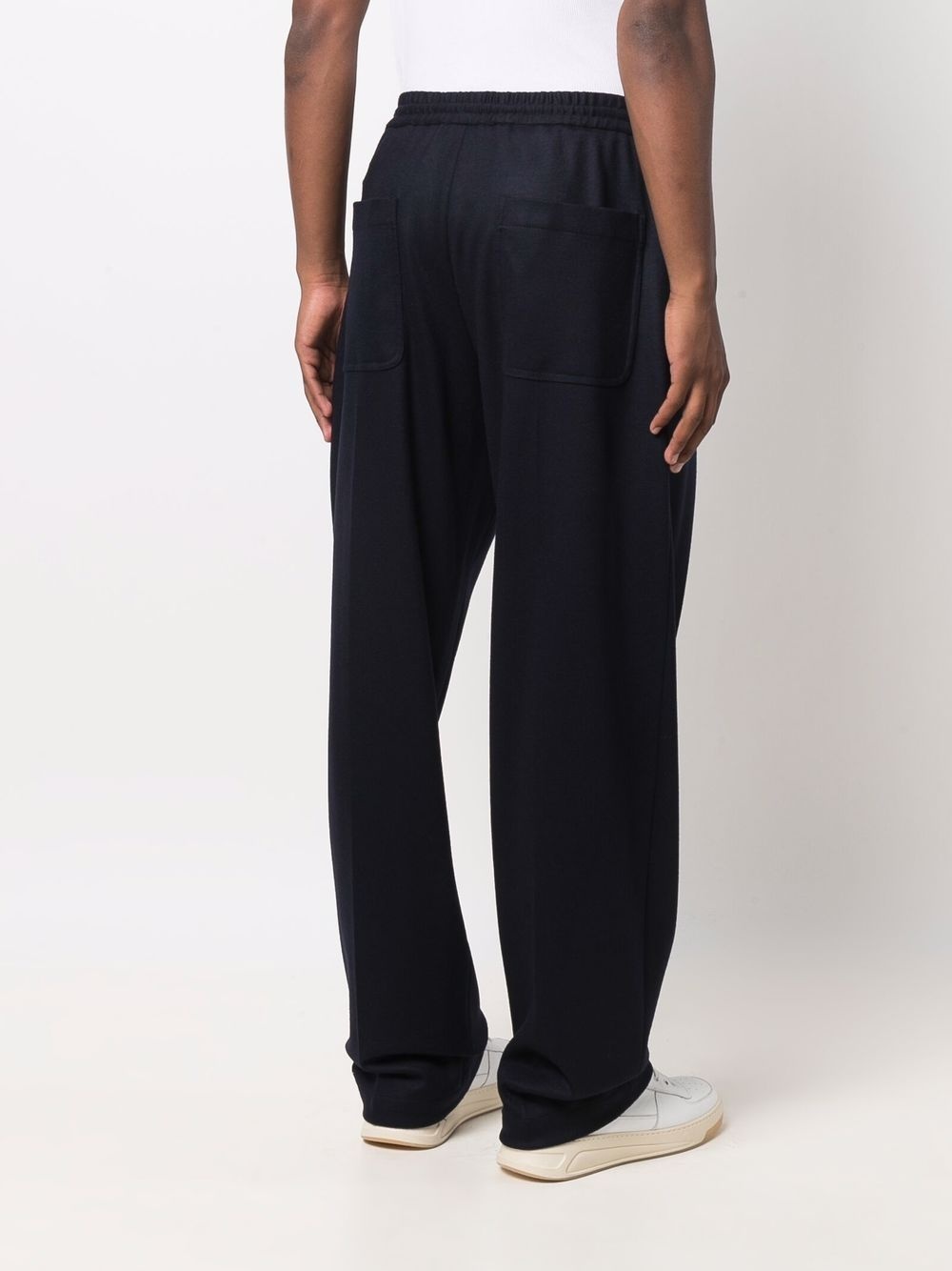 straight-leg relaxed-fit knitted track pants - 4