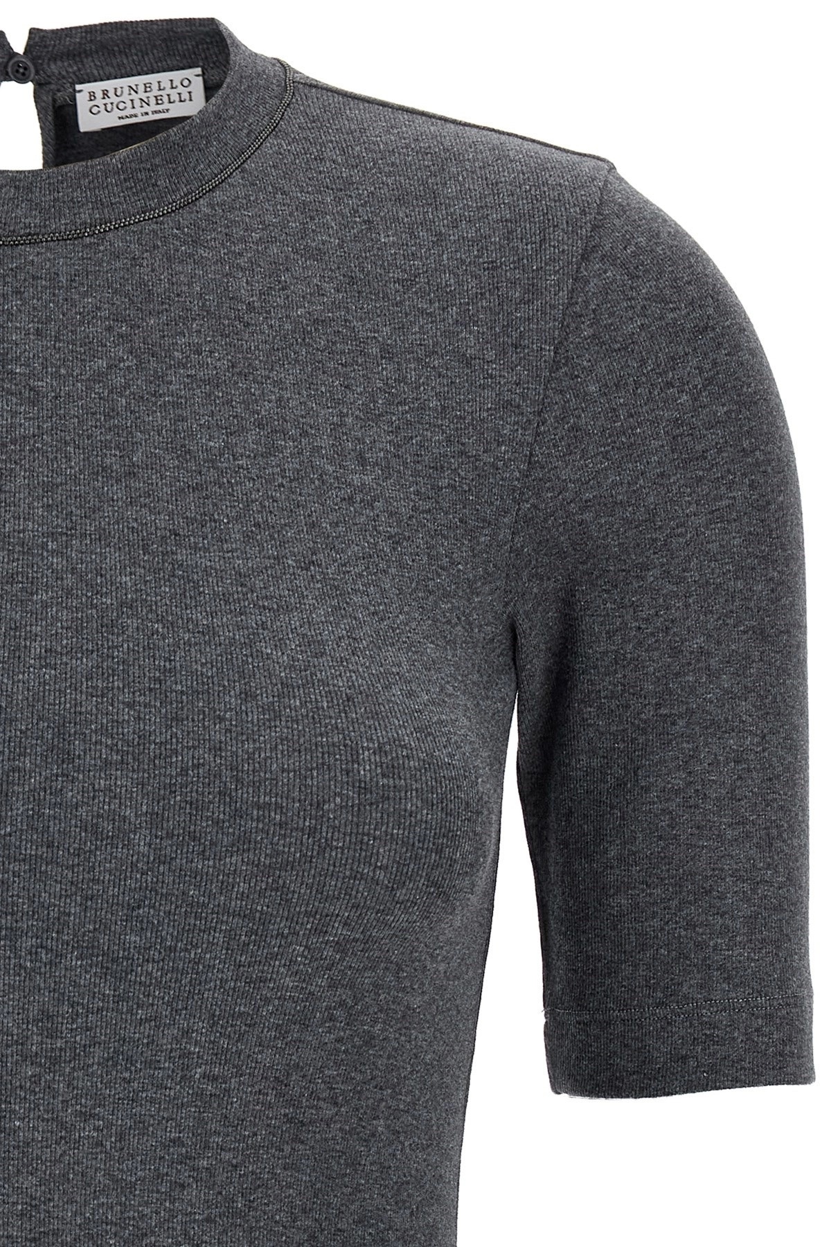 Monile ribbed T-shirt - 3