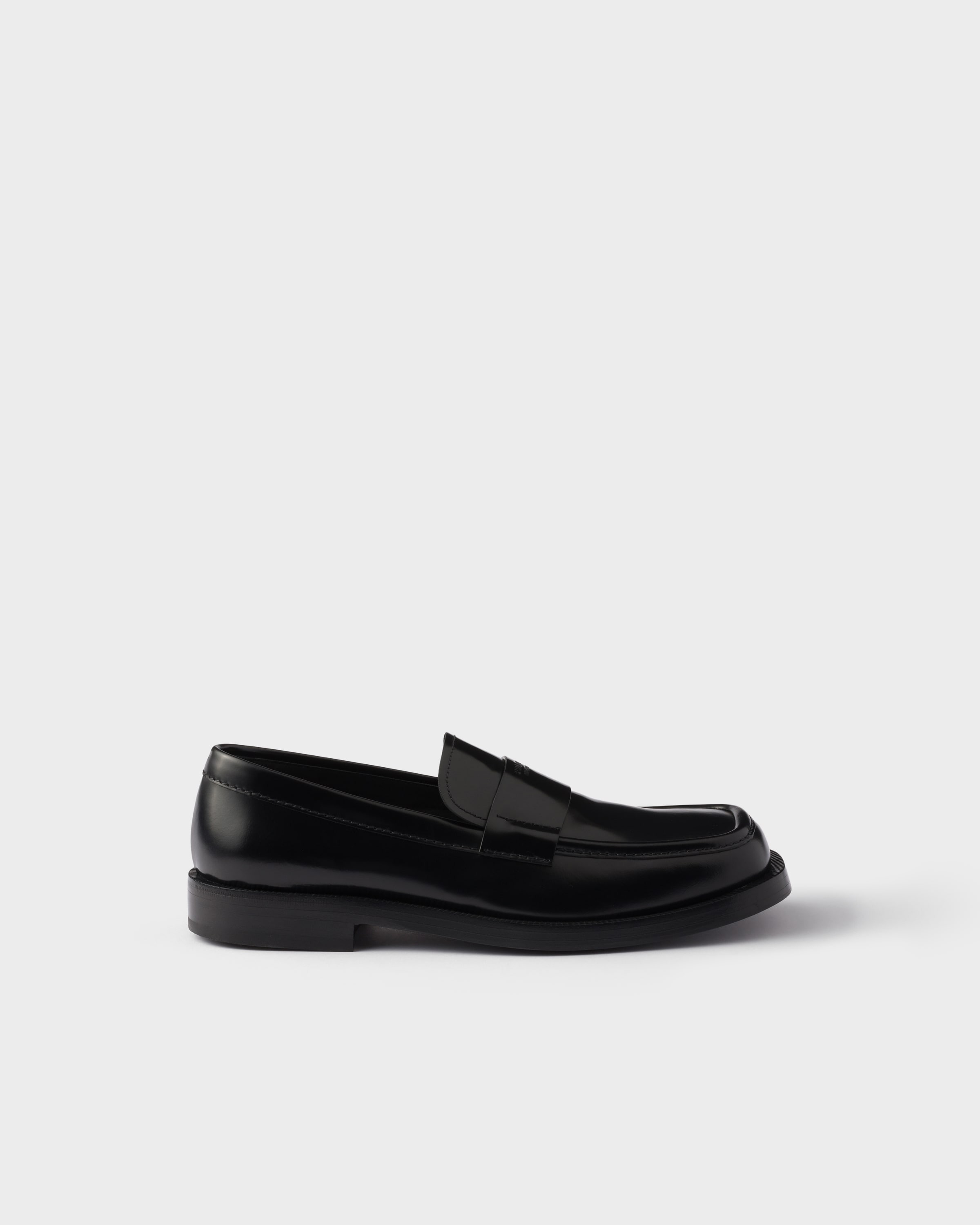 Brushed leather loafers - 2