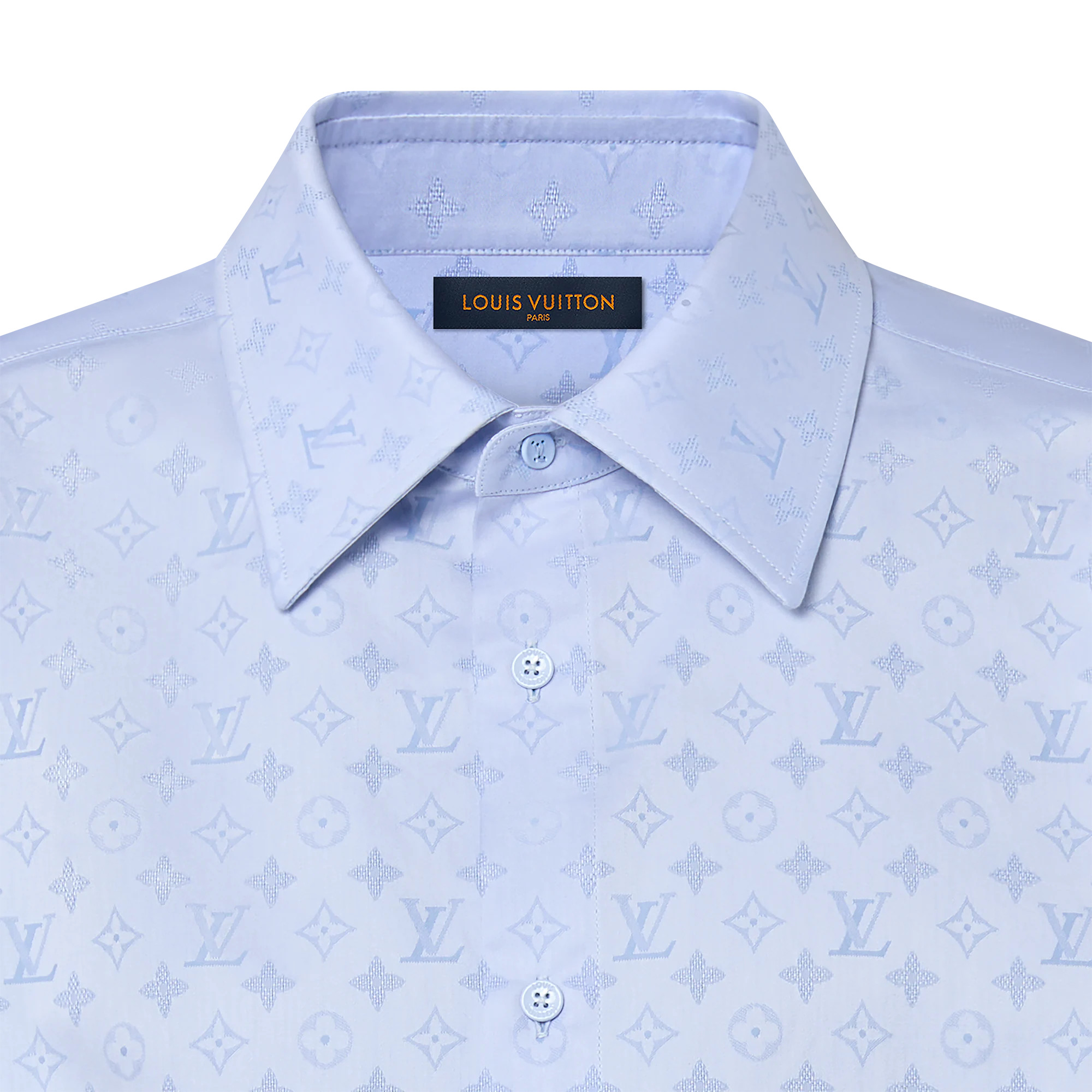 Monogram Short-Sleeved Cotton Shirt - 3