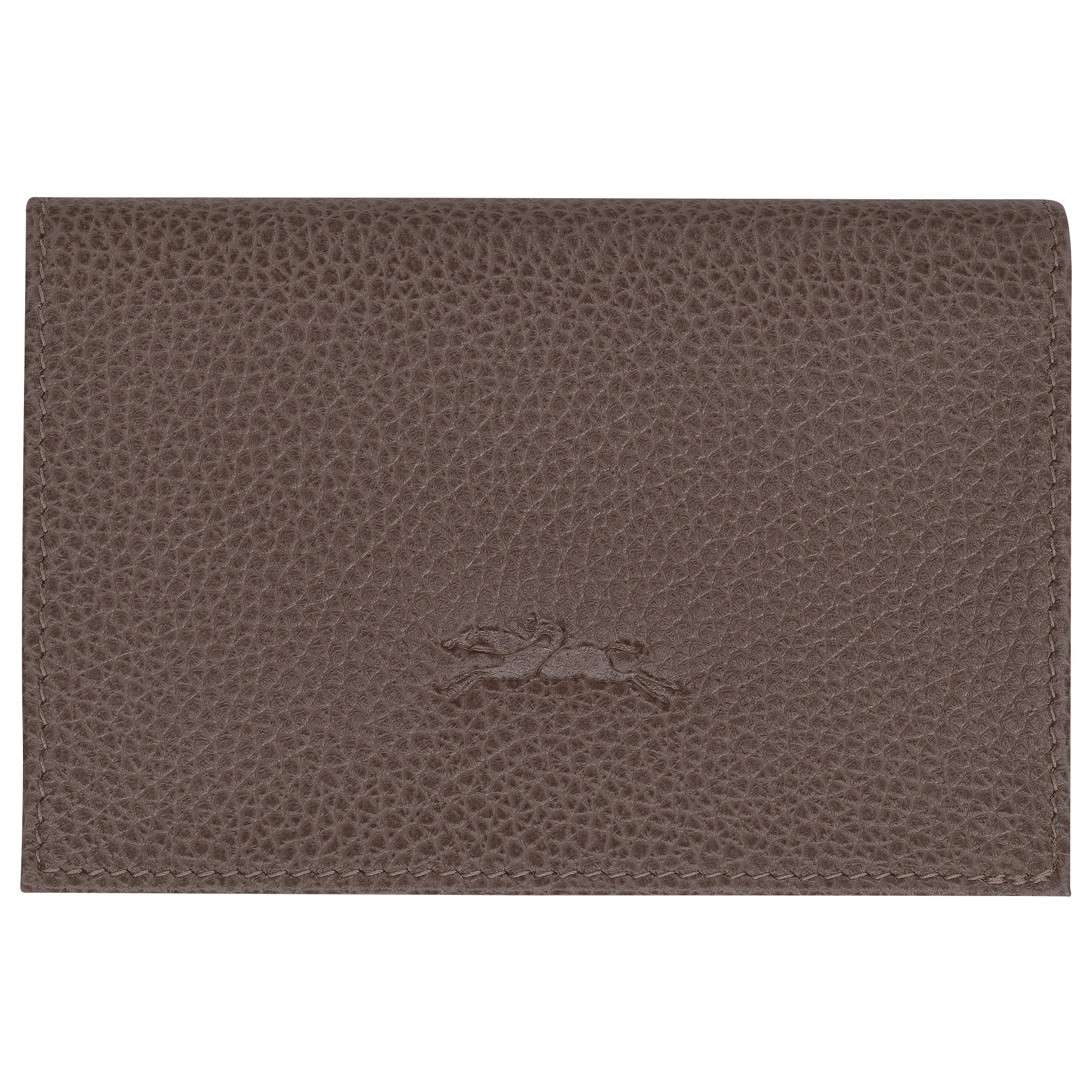 Le Foulonné Card holder Taupe - Leather - 2