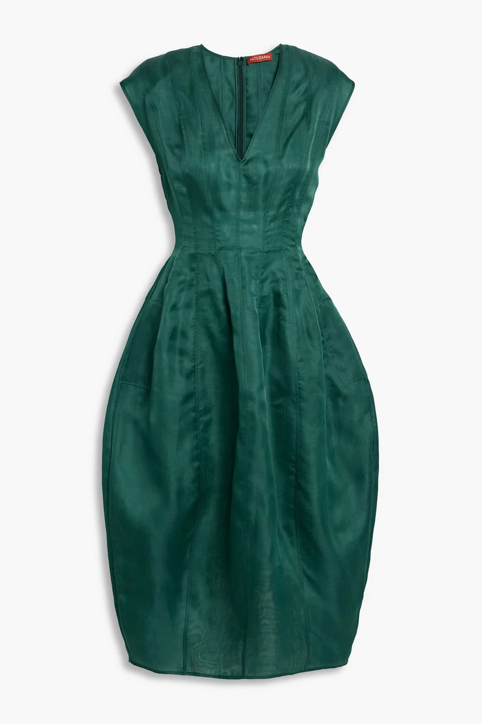 Silk-organza midi dress - 1