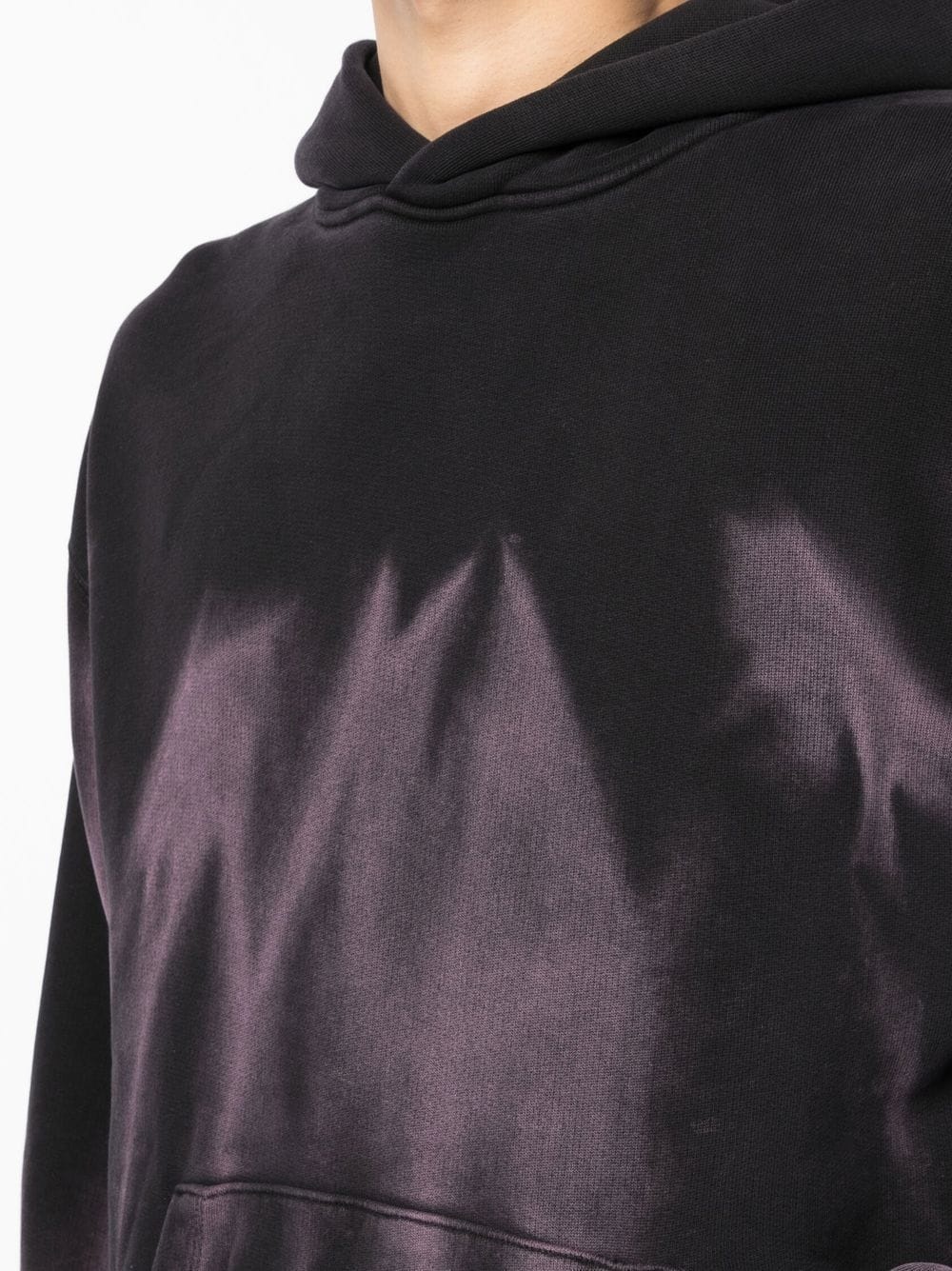 satin-finish effect hoodie - 5