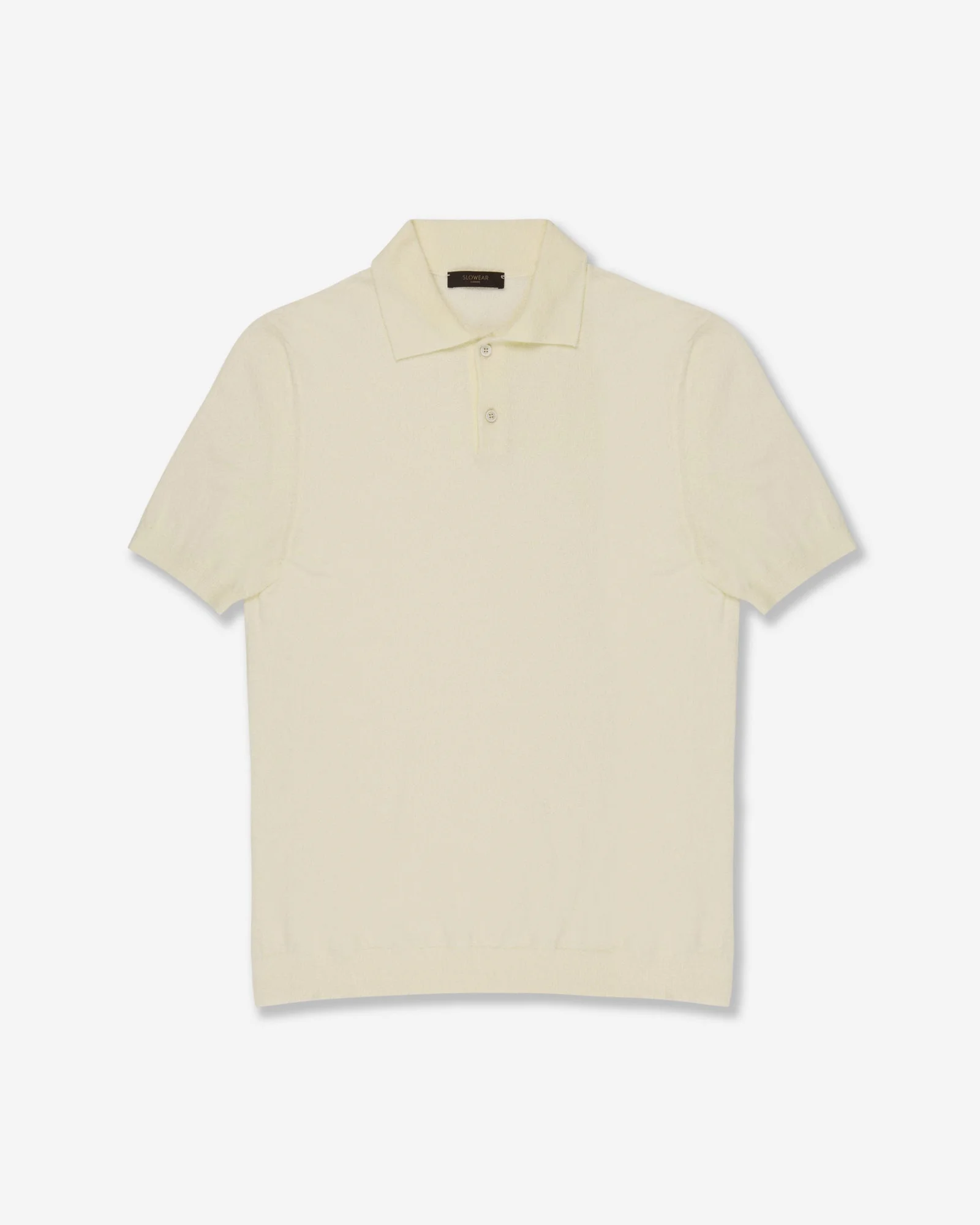 Slim fit bouclé cotton polo shirt - 1