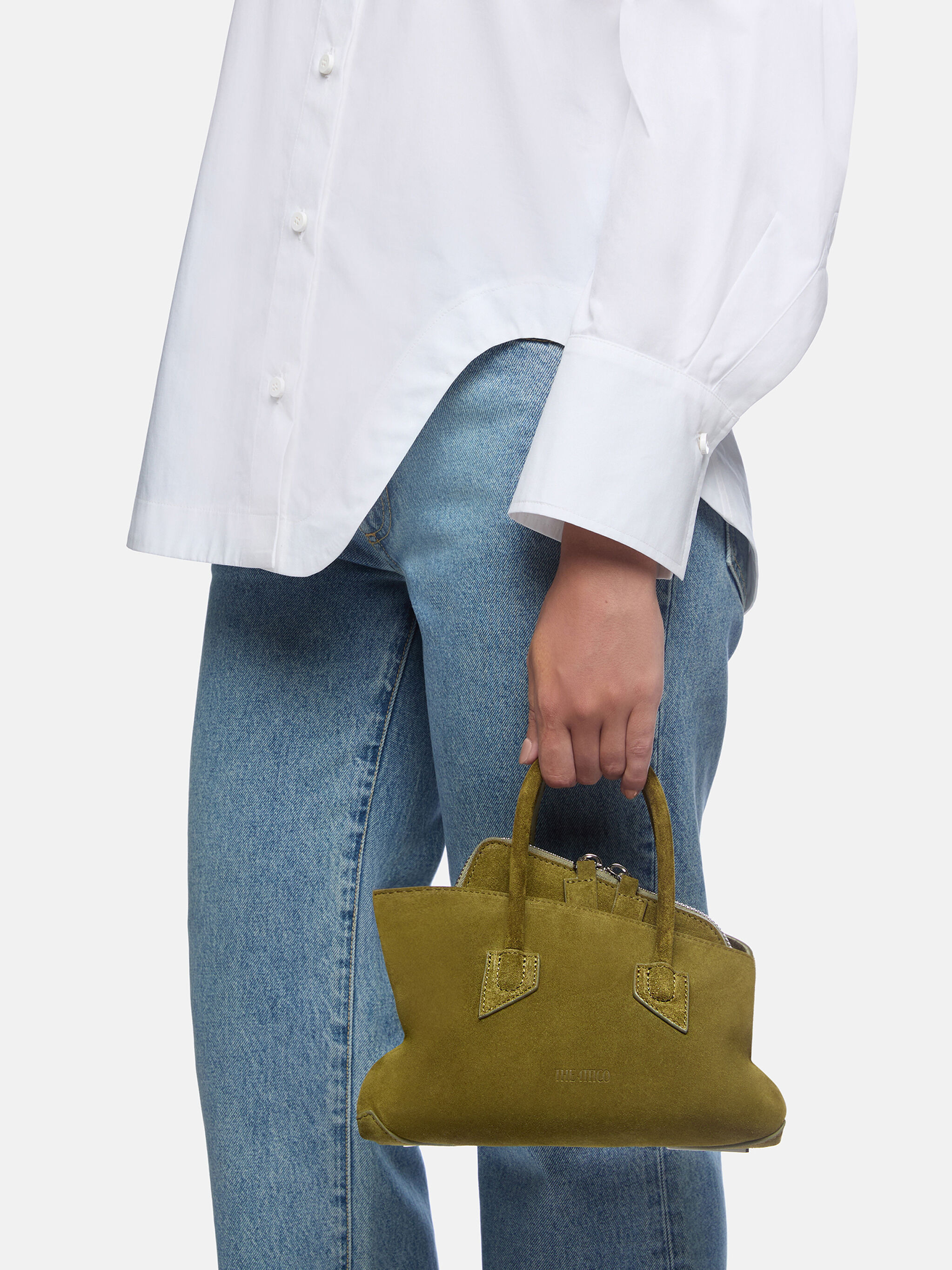 ''LA PASSEGGIATA MINI'' KHAKI TOP HANDLE - 2
