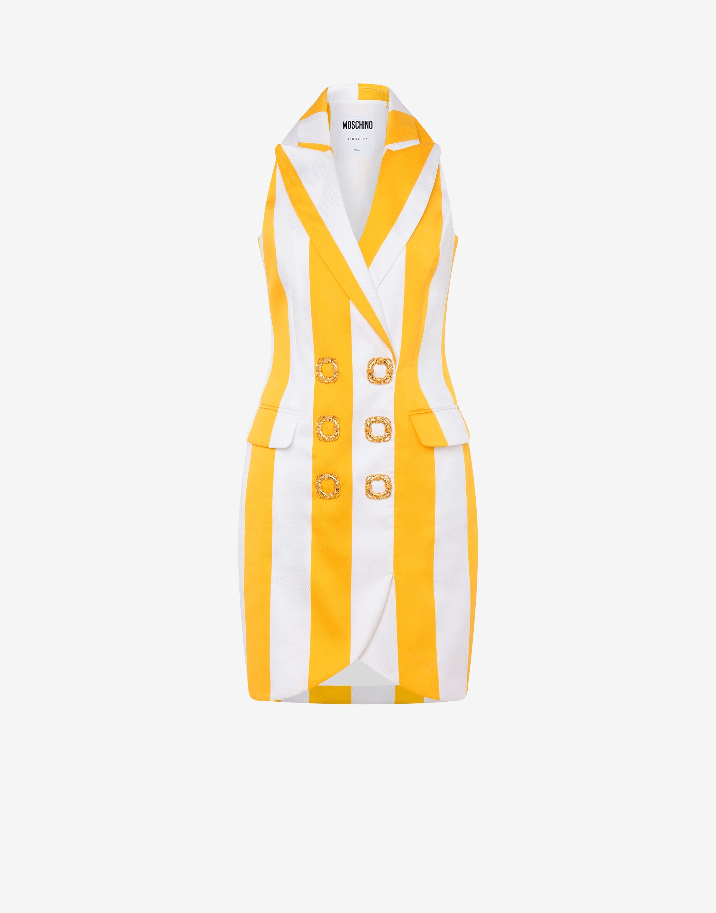 LIFESAVER BUTTONS STRIPED DRESS - 1