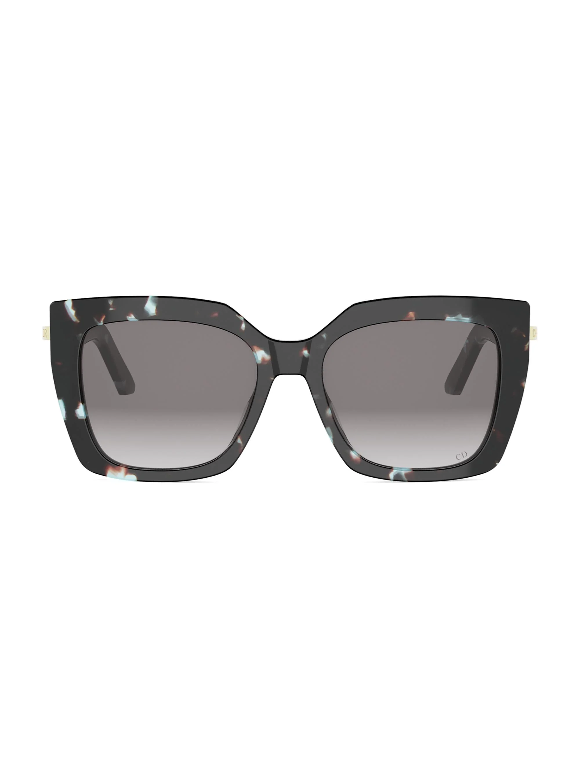 Women's CDior S5I 55MM Square Sunglasses - Coloured Havana And Gradient Bordeaux - 1