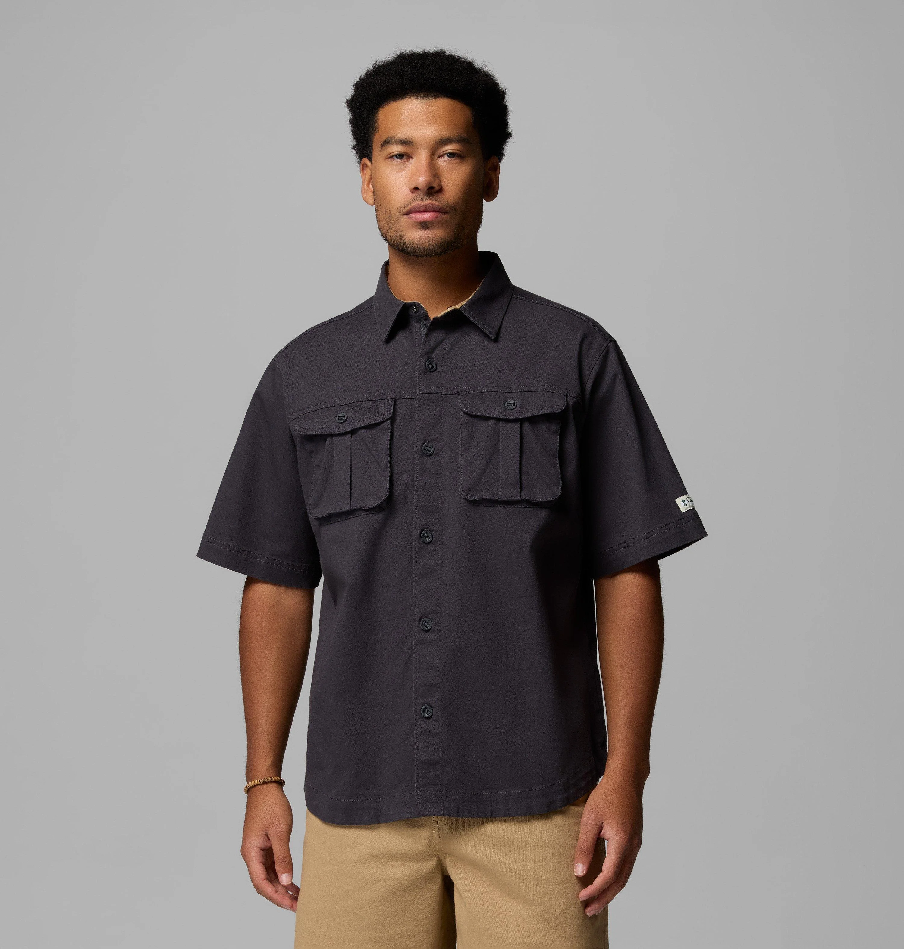 Men's Acker Rock Twill Short Sleeve Button Up Shirt - 1