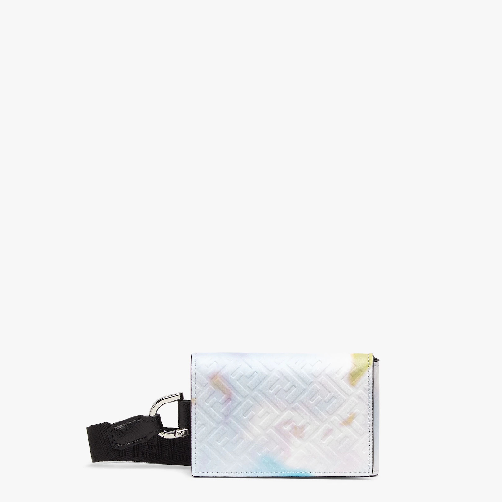 Light blue leather card holder - 1