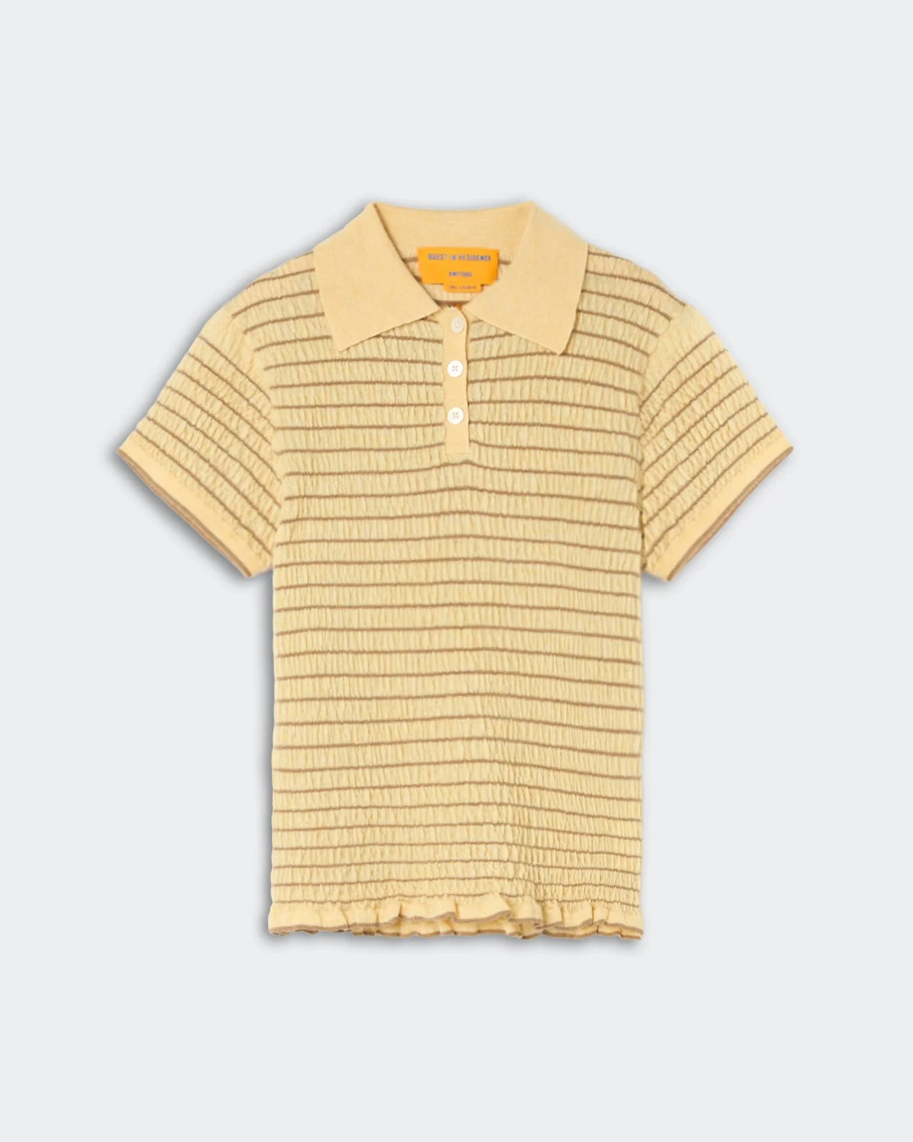 Smocked Shrunken Polo - 1