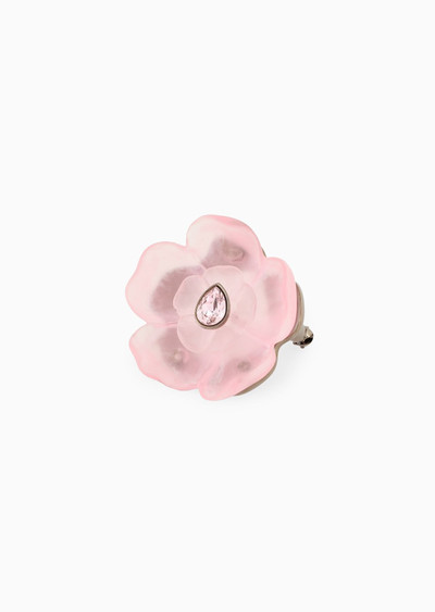 GIORGIO ARMANI Resin flower brooch outlook