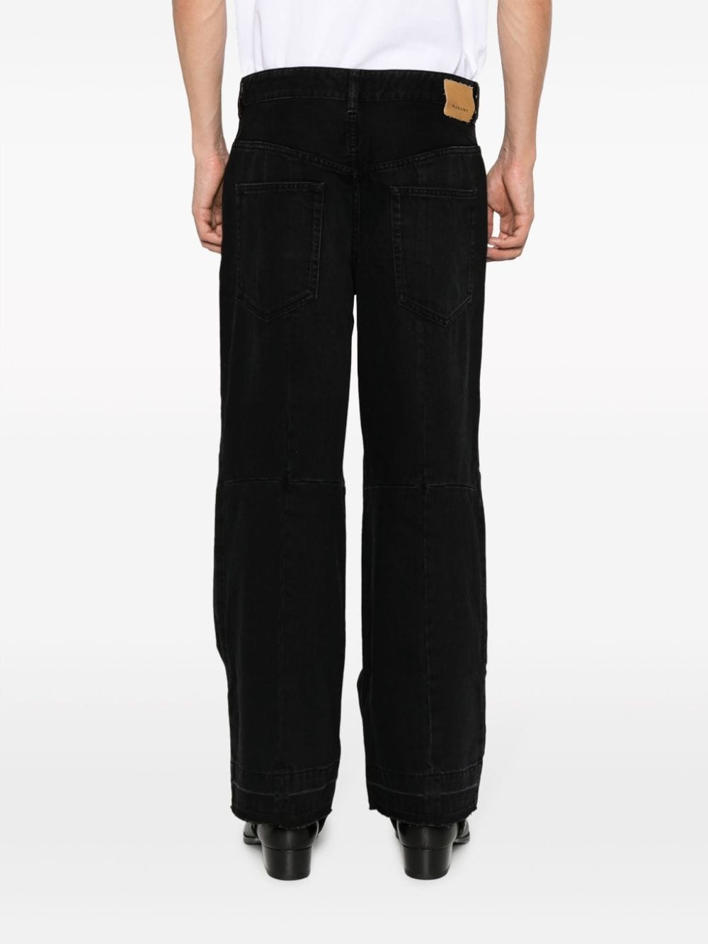 Javi wide-leg cotton blend trousers - 4