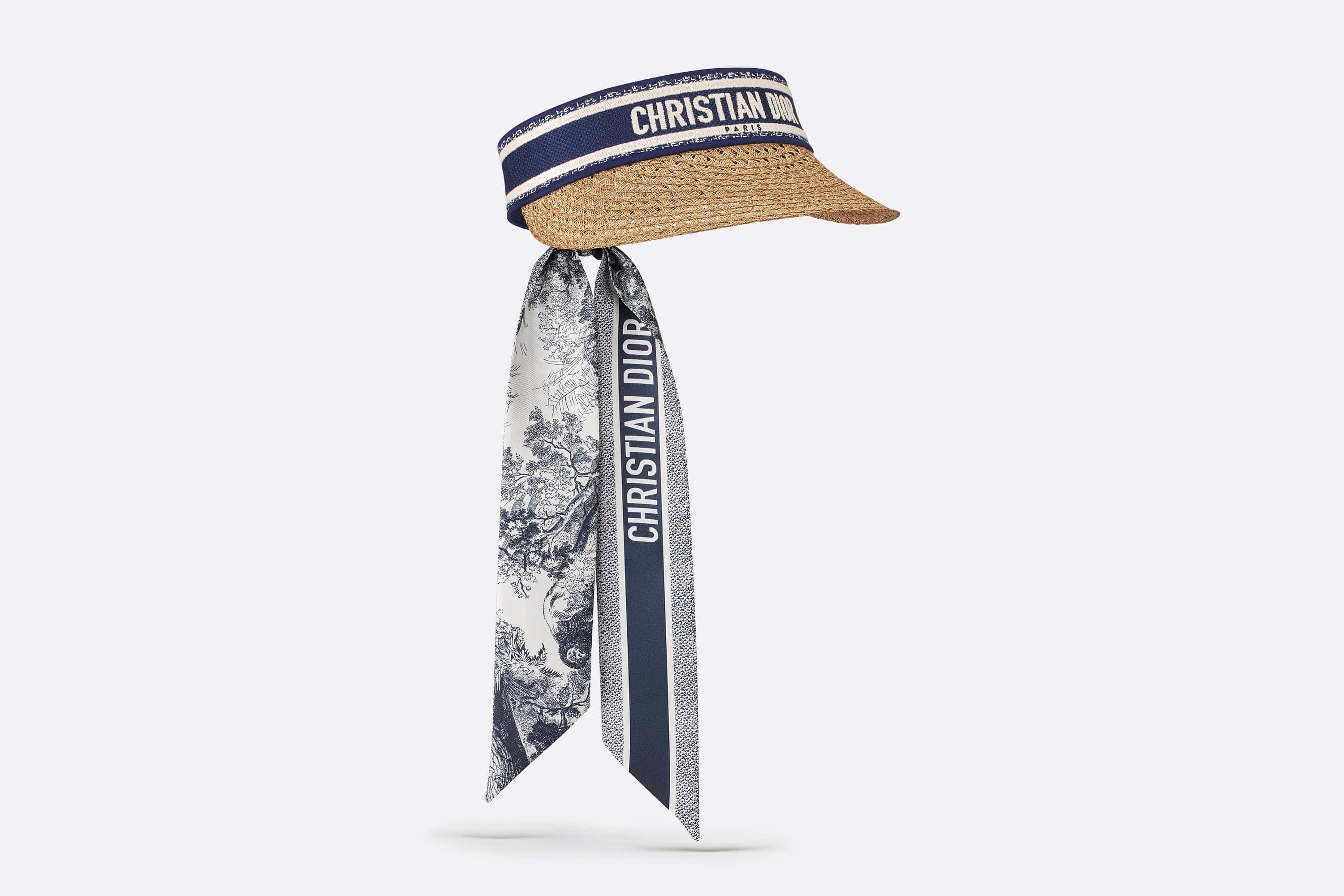 エレガント☆【DIOR】Dioriviera D-Ocean ミッツァ バイザー Dior D-Ocean Visor with Mitzah | REVERSIBLE