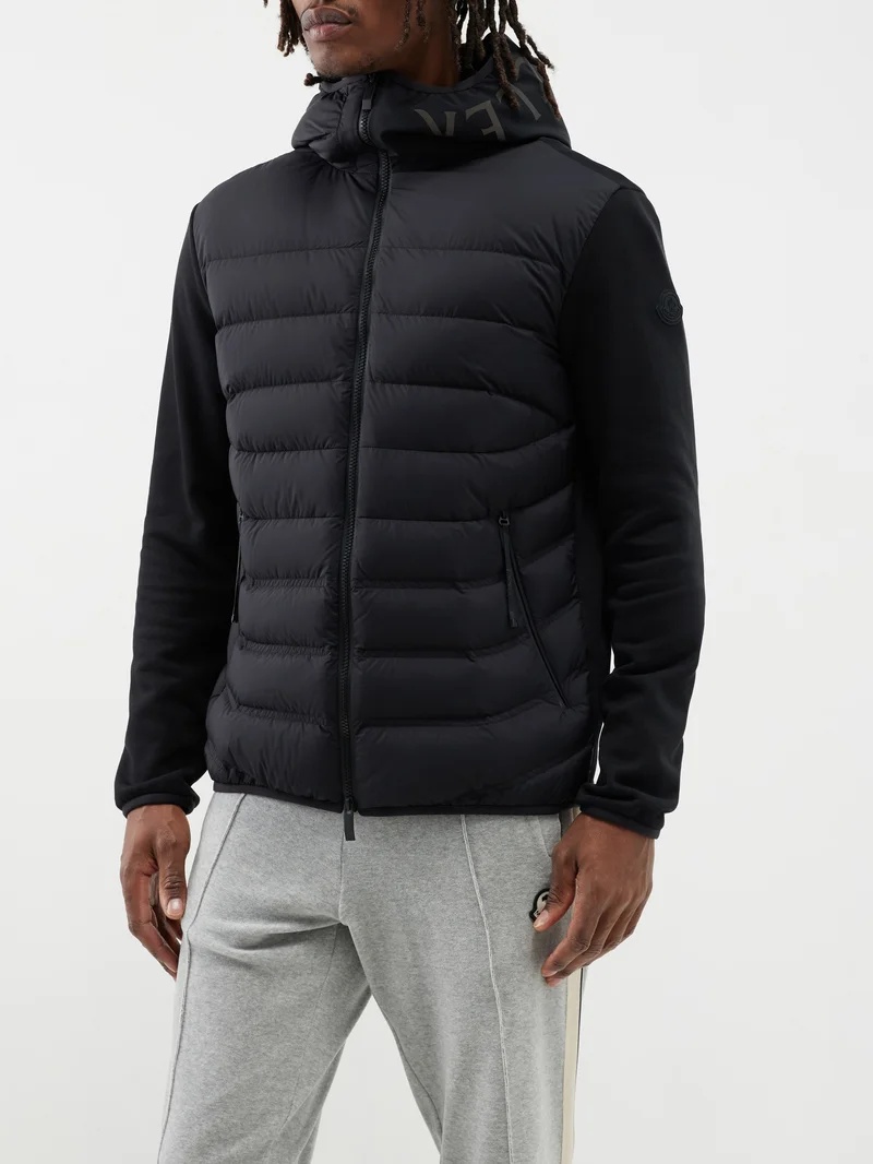 Hybrid quilted hooded jacket - 1