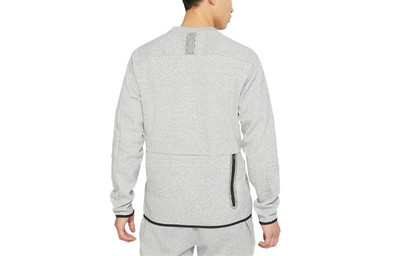 Nike Men's Nike Sportswear Tech Fleece Sports Loose Edging Round Neck Long Sleeves Gray DA0399-010 outlook