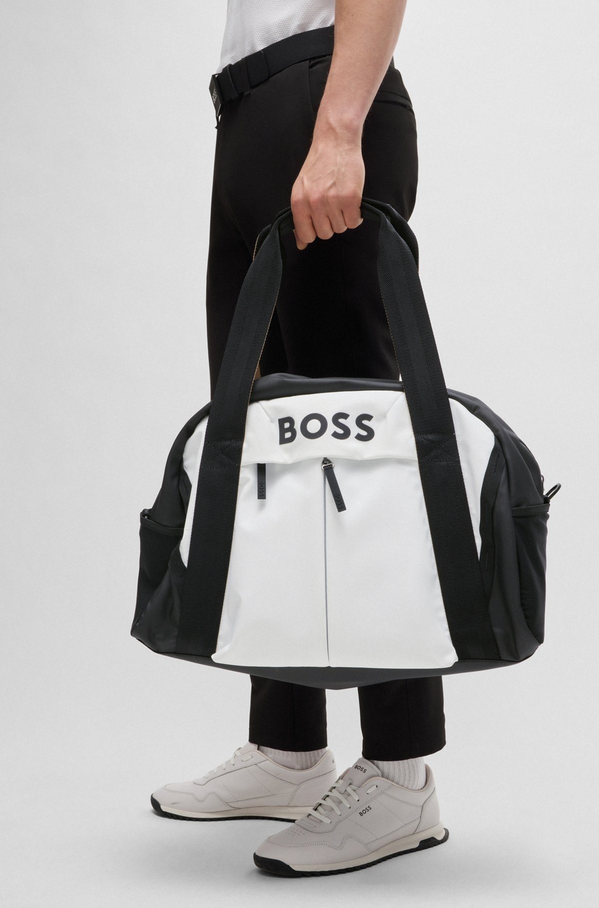 FAUX-LEATHER HOLDALL WITH LOGO DETAILS - 4